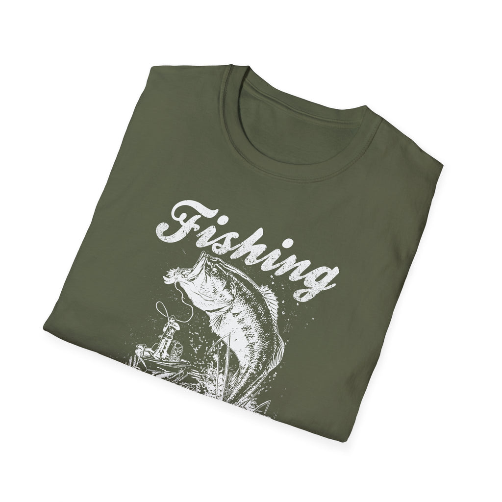 Fishing Is My Cardio Unisex Softstyle T-Shirt - Perfect for Anglers