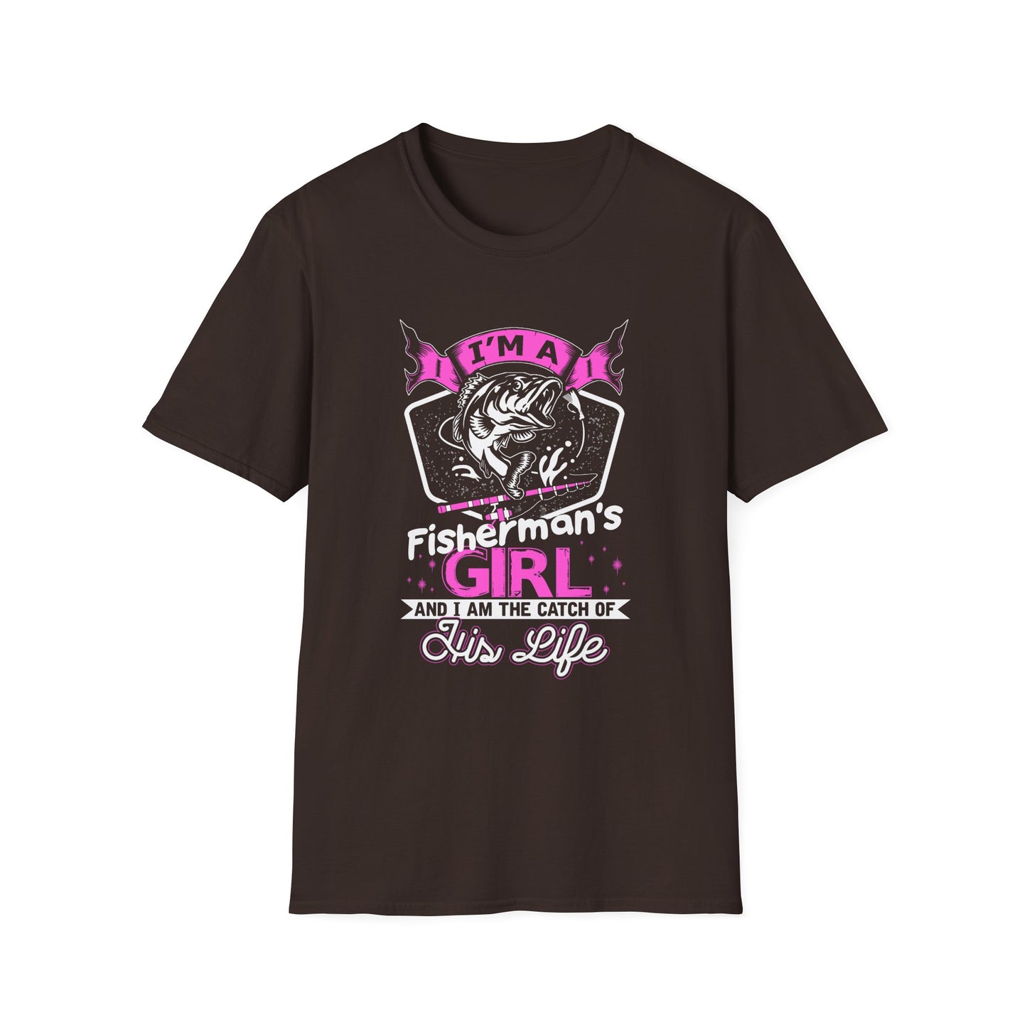 Fisherman's Girl Unisex Softstyle T-Shirt - Perfect Gift for Fishing Enthusiasts