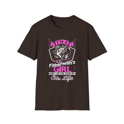 Fisherman's Girl Unisex Softstyle T-Shirt - Perfect Gift for Fishing Enthusiasts