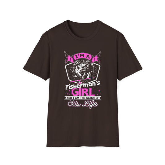 Fisherman's Girl Unisex Softstyle T-Shirt - Perfect Gift for Fishing Enthusiasts