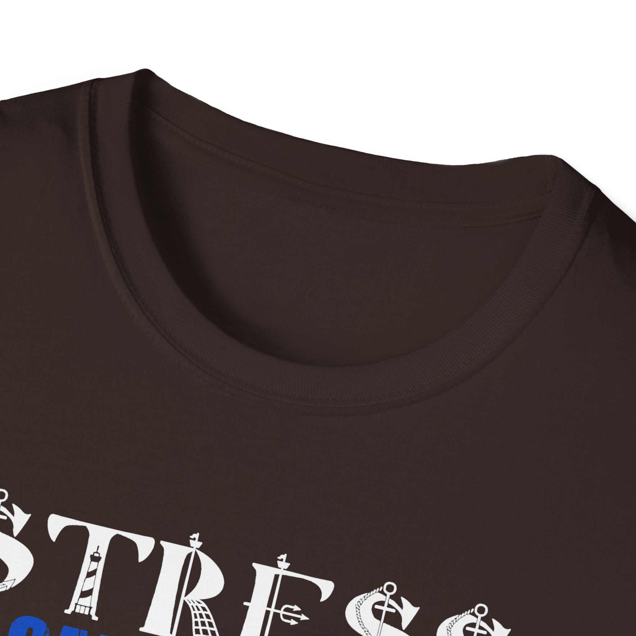Funny Fishing T-Shirt - "Stress is Caused by Not Fishing Enough" - Unisex Softstyle Tee for Anglers
