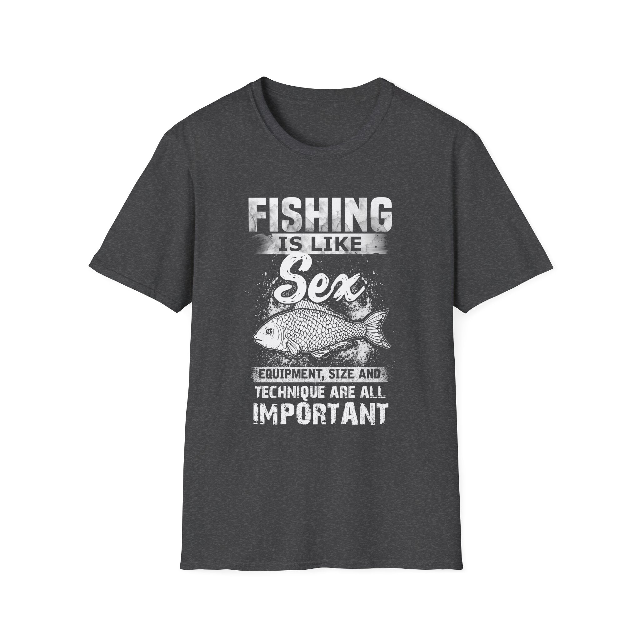 Funny Fishing T-Shirt - 'Fishing is Like Sex' Graphic Tee for Anglers