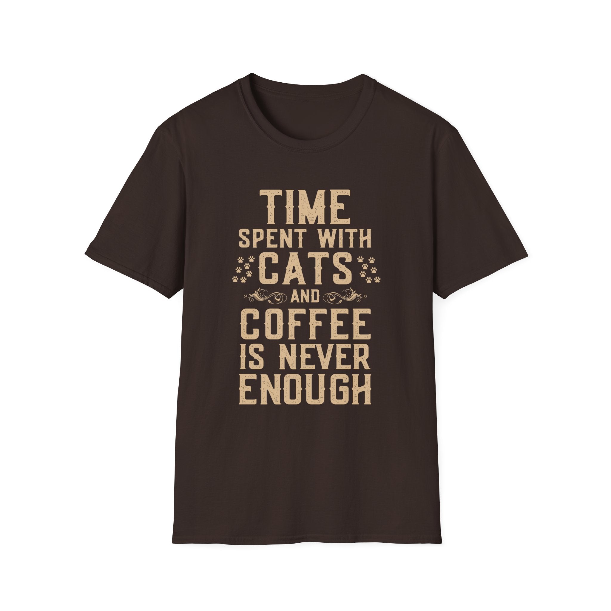 Time Spent with Cats and Coffee Is Never Enough T-Shirt