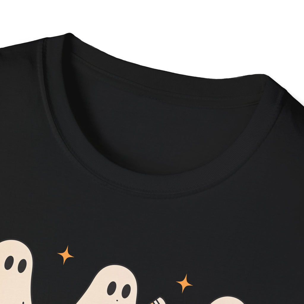 Teacher T-Shirt, Cute Ghost Design, Perfect for Fall, Trick or Teach, Unisex Tee, Gift for Teachers