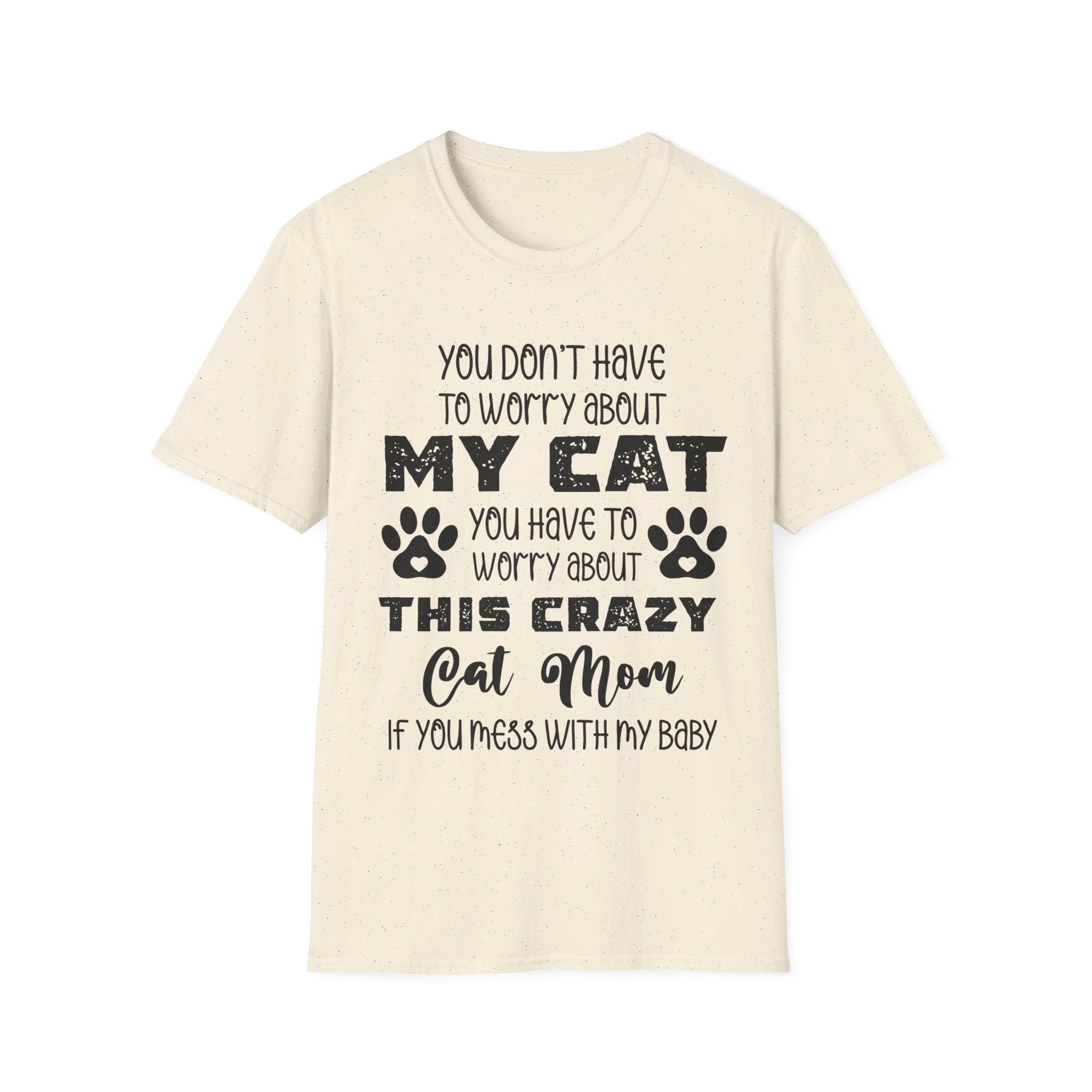 Crazy Cat Mom Unisex Softstyle T-Shirt - Perfect Gift for Cat Lovers