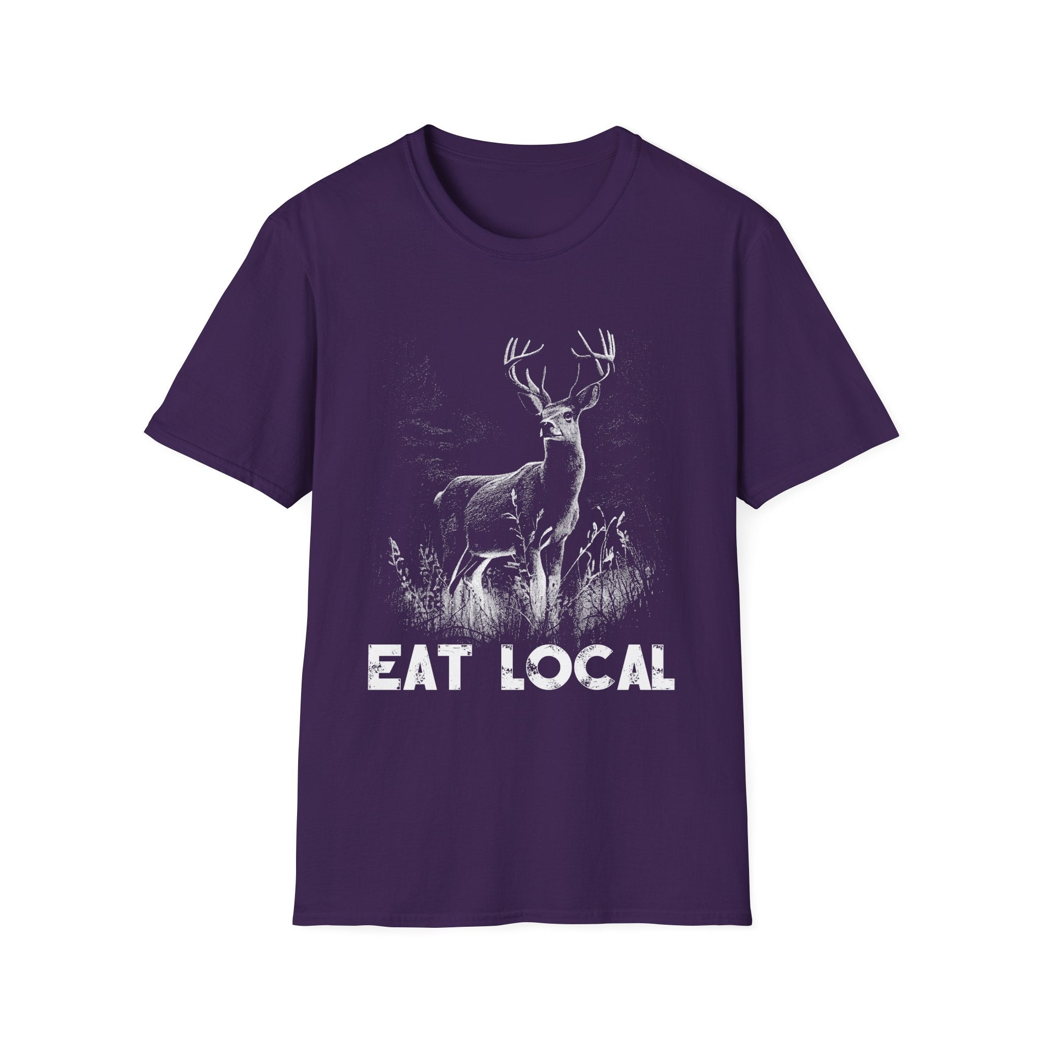 Eat Local Unisex Softstyle T-Shirt - Eco-Friendly Wildlife Tee