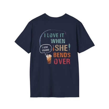 Fishing Humor T-Shirt, Unisex Softstyle Tee, Fun Fishing Gift, Outdoor Activities Shirt, Father’s Day, Birthday Present