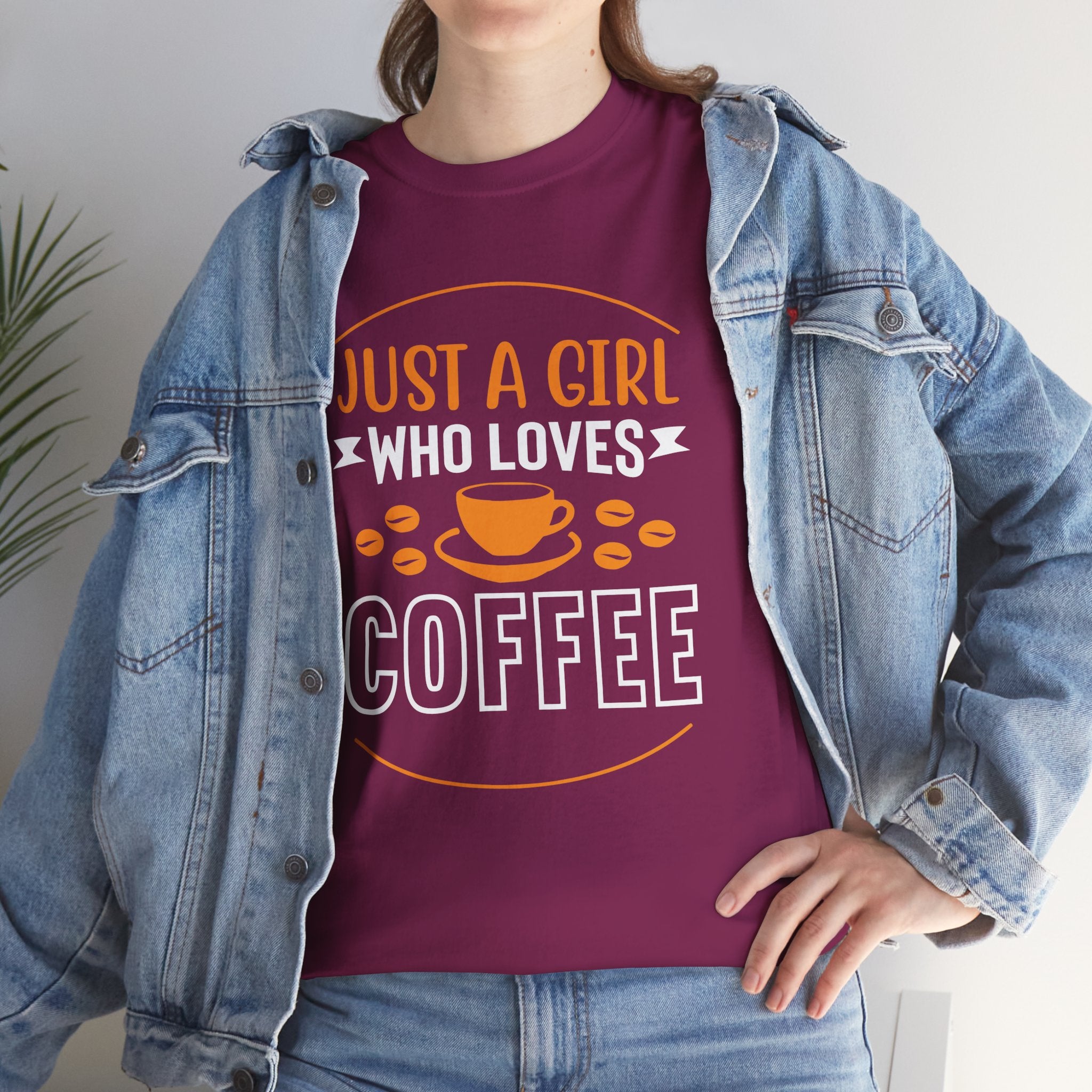 Just A Girl Who Loves Coffee T-Shirt — Cute Coffee Lover Tee
