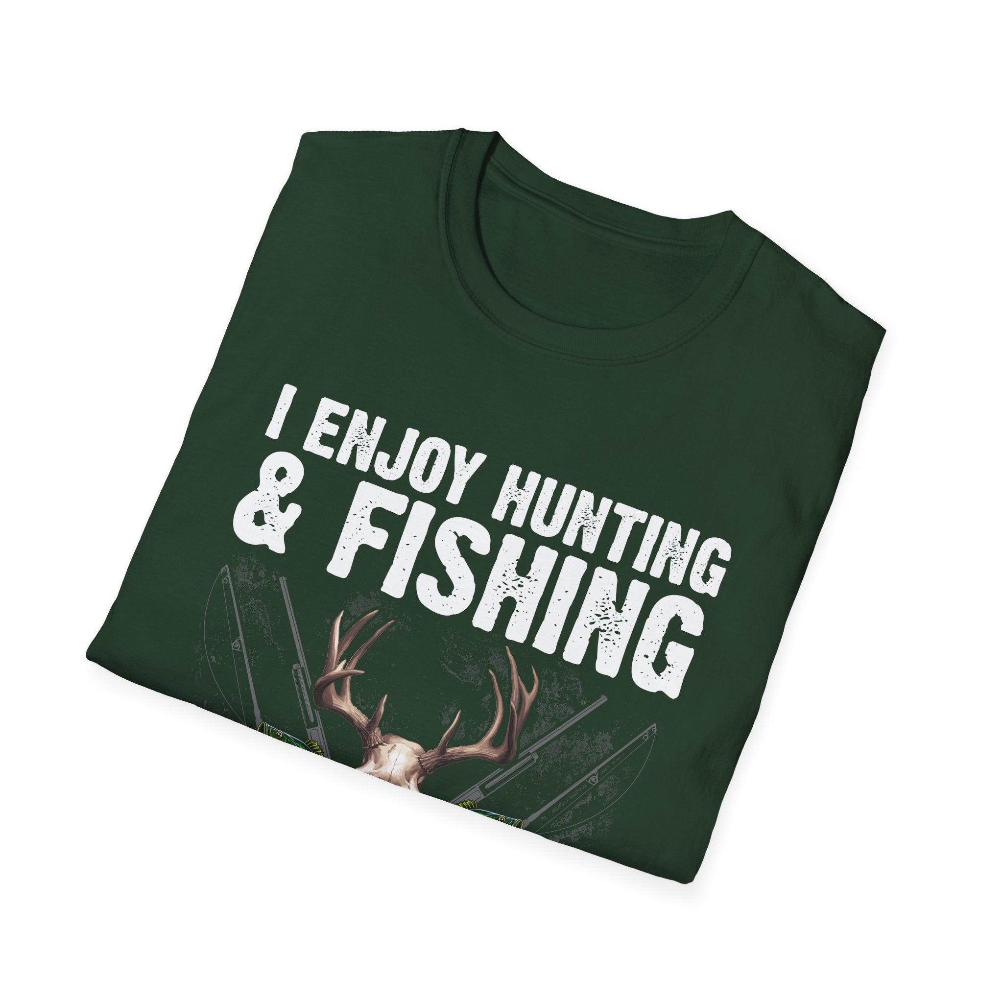 Hunting & Fishing Graphic T-Shirt - Perfect for Outdoor Enthusiasts