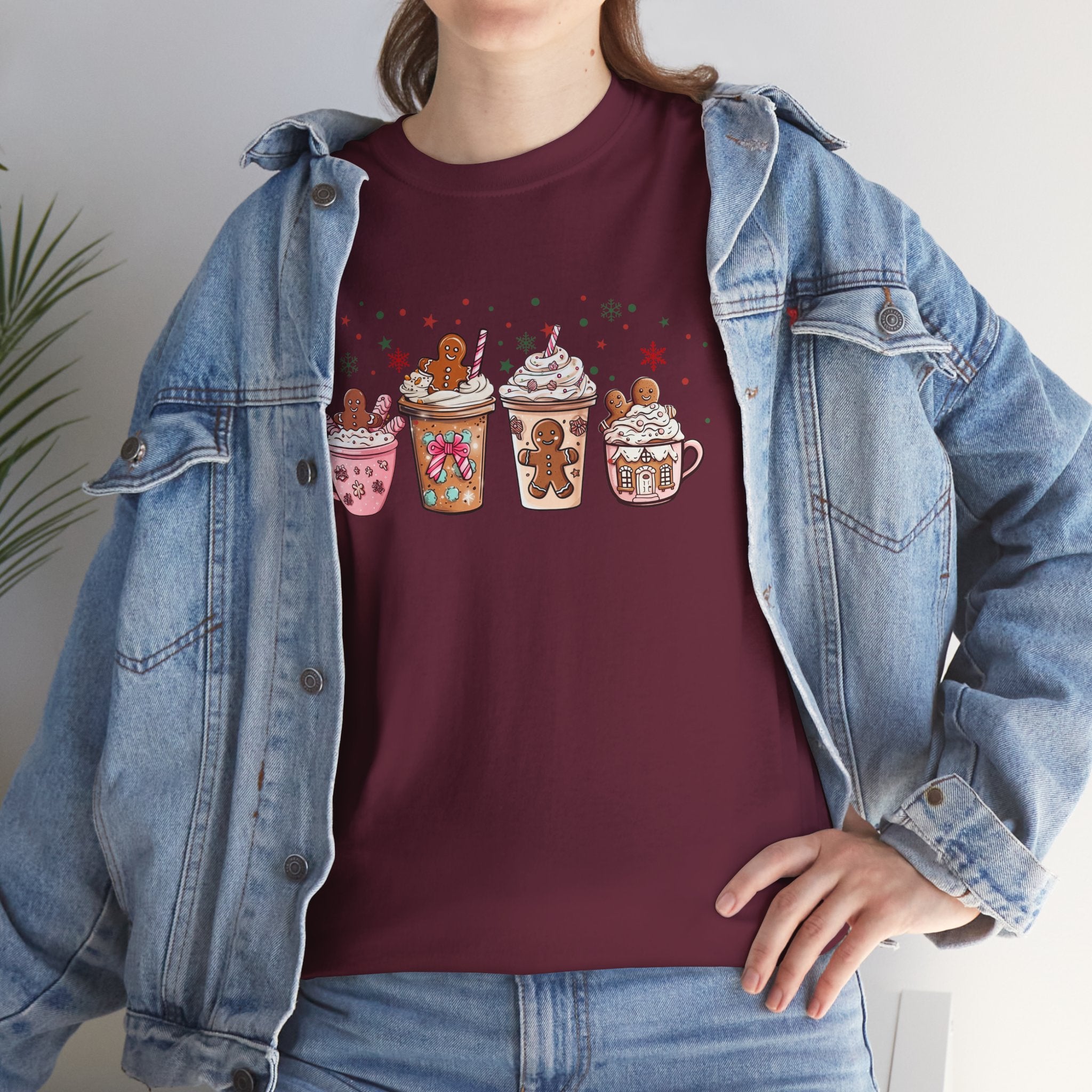 Hot Cocoa T-Shirt — Cute Holiday Mug & Gingerbread Latte Design