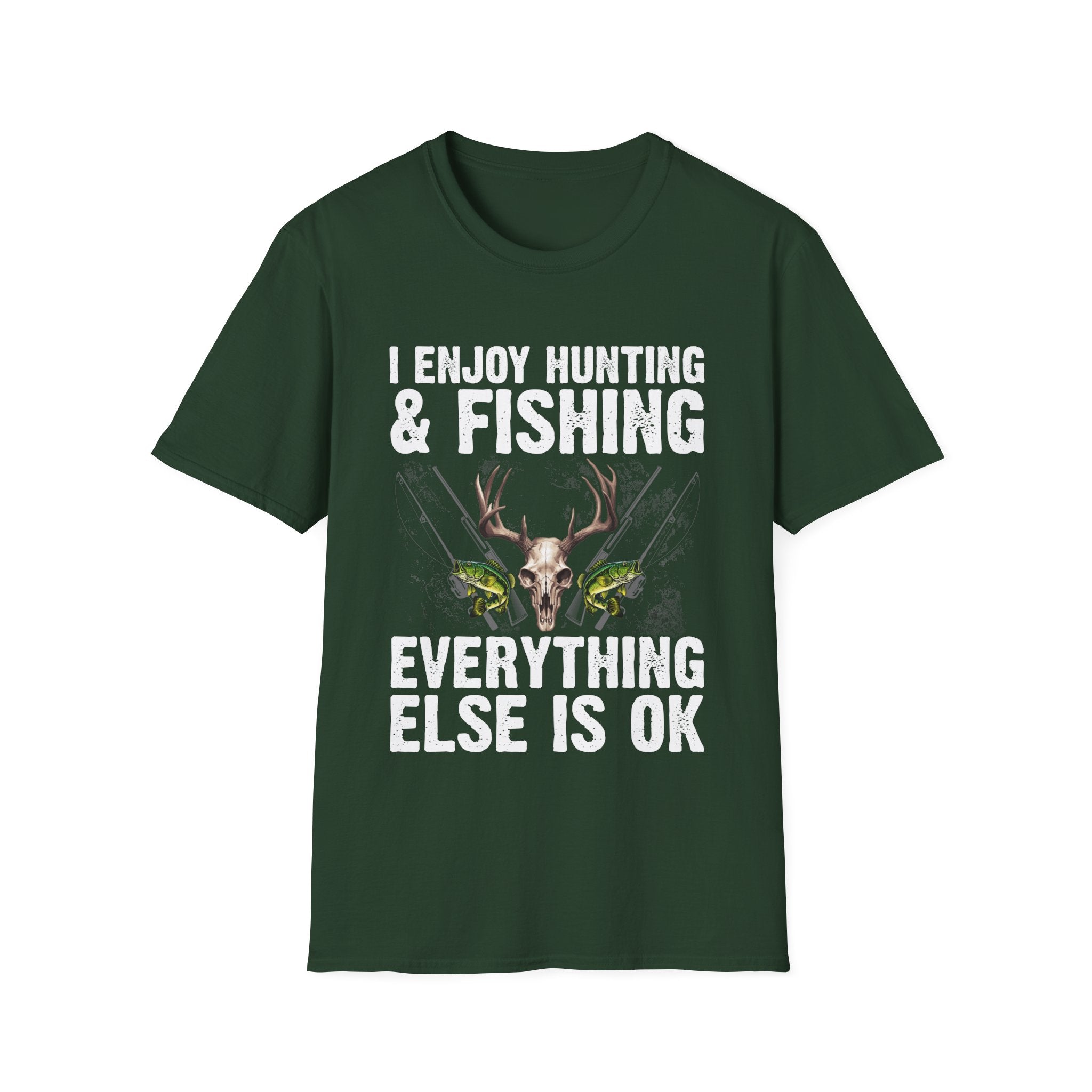 Hunting & Fishing Graphic T-Shirt - Perfect for Outdoor Enthusiasts