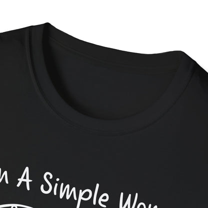 I Am A Simple Woman Fishing T-Shirt - Unisex Softstyle Tee for Casual Wear