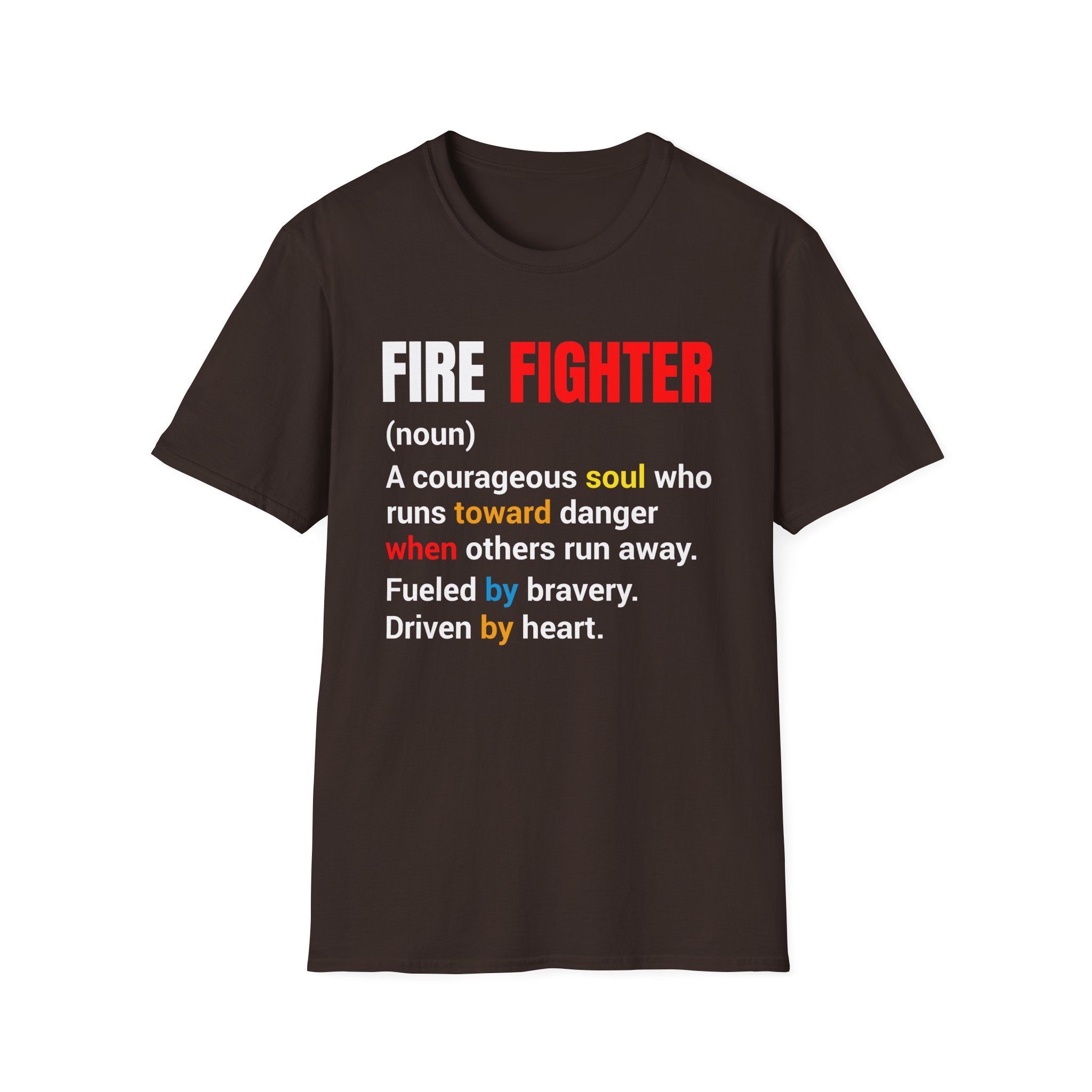 Courageous Soul T-Shirt, Firefighter Gift, First Responder Tee, Inspirational Graphic Tee, Unisex Shirt ,,,..