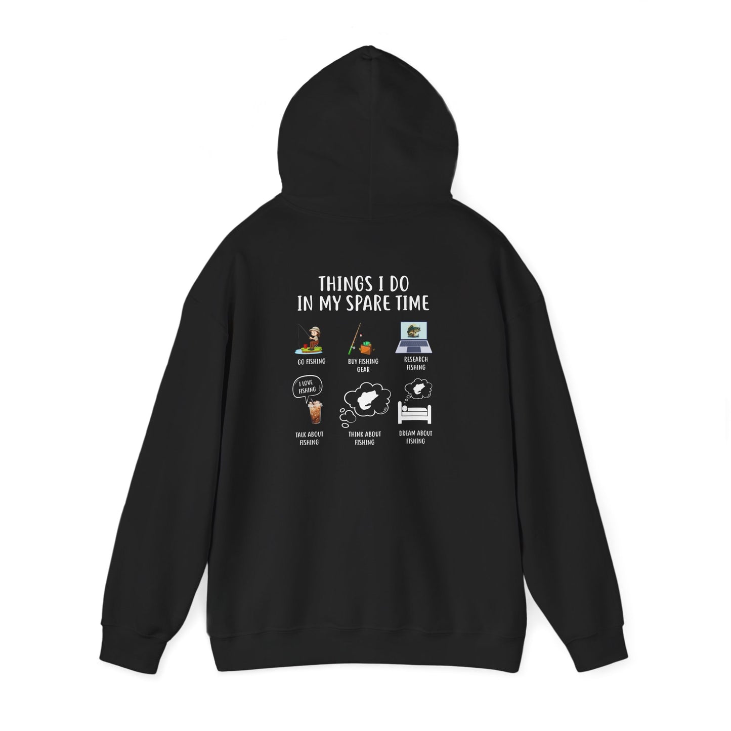 Casual Comfort Fishing Hoodie: Perfect for Relaxing, Nature Lovers, Gift for Him or Her, Cozy Lounge Wear, Everyday Style