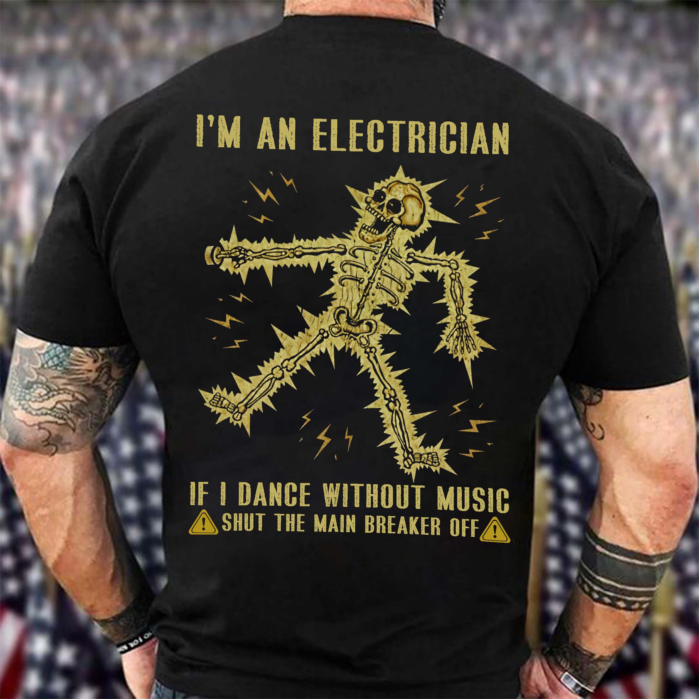 Electrician Dance T-Shirt, Fun T-Shirt Gift for Electricians
