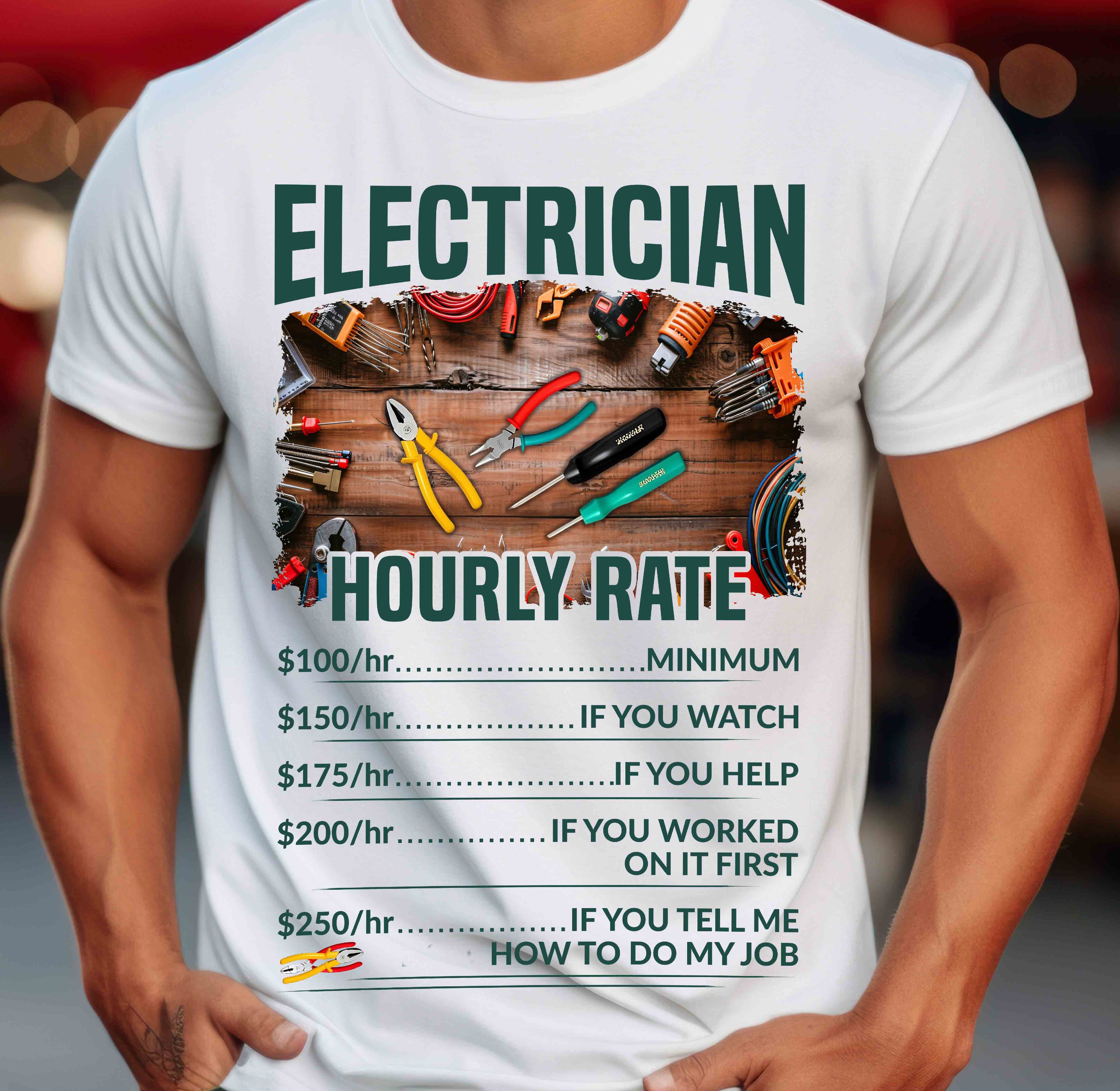 Electrician Hourly Rate Unisex T-Shirt