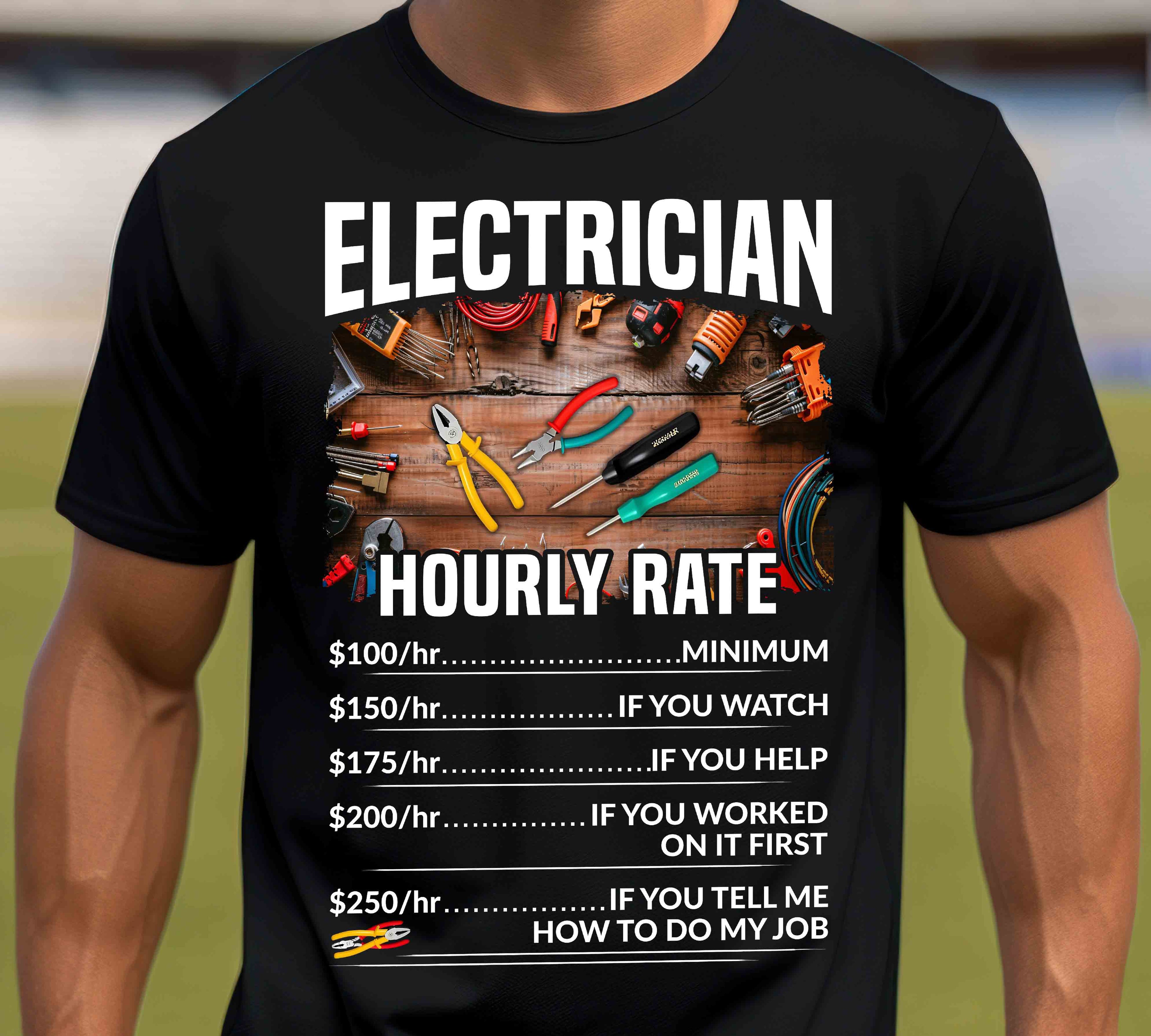 Electrician Hourly Rate Unisex T-Shirt