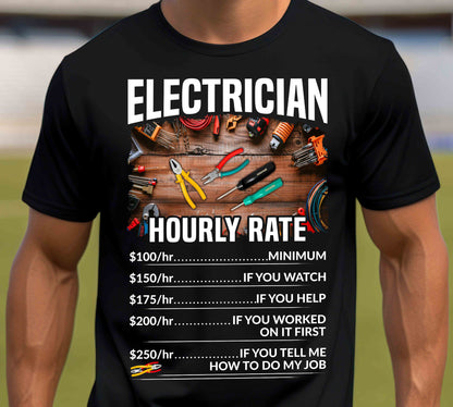 Electrician Hourly Rate Unisex T-Shirt