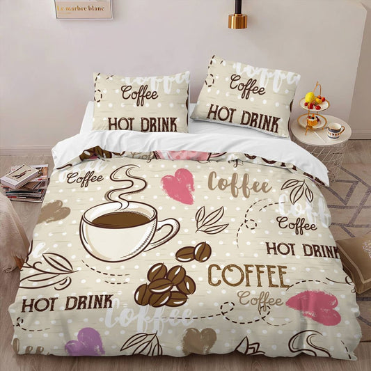 Bedding Set Gift for Coffee Lovers