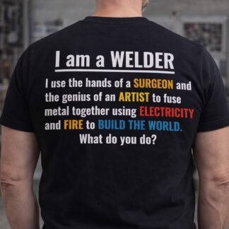 I Am a Welder T-Shirt — 'I Use the Hands of a Surgeon...' Welding Pride Tee