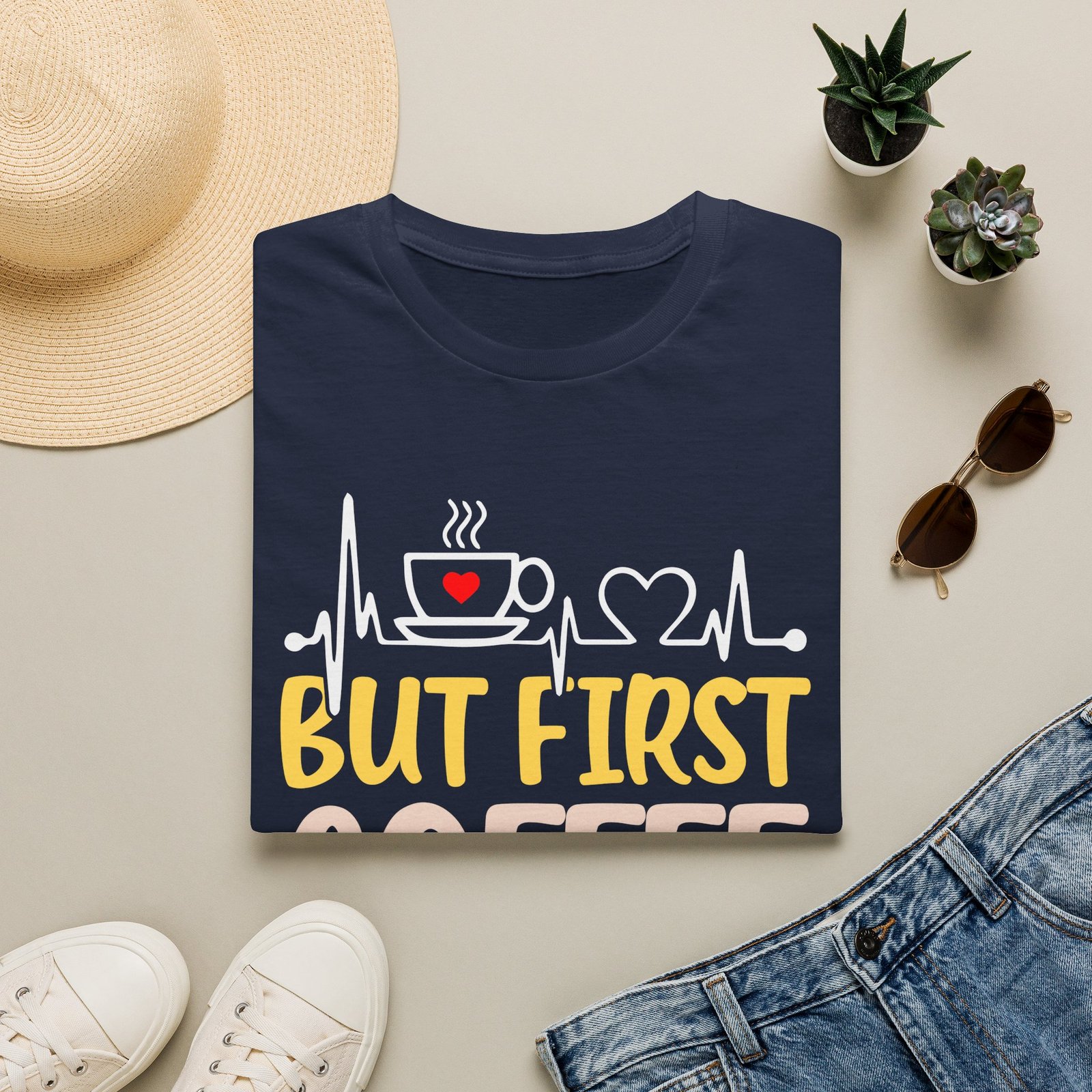 But First Coffee T-Shirt — Funny Coffee Lover Tee - Image 4